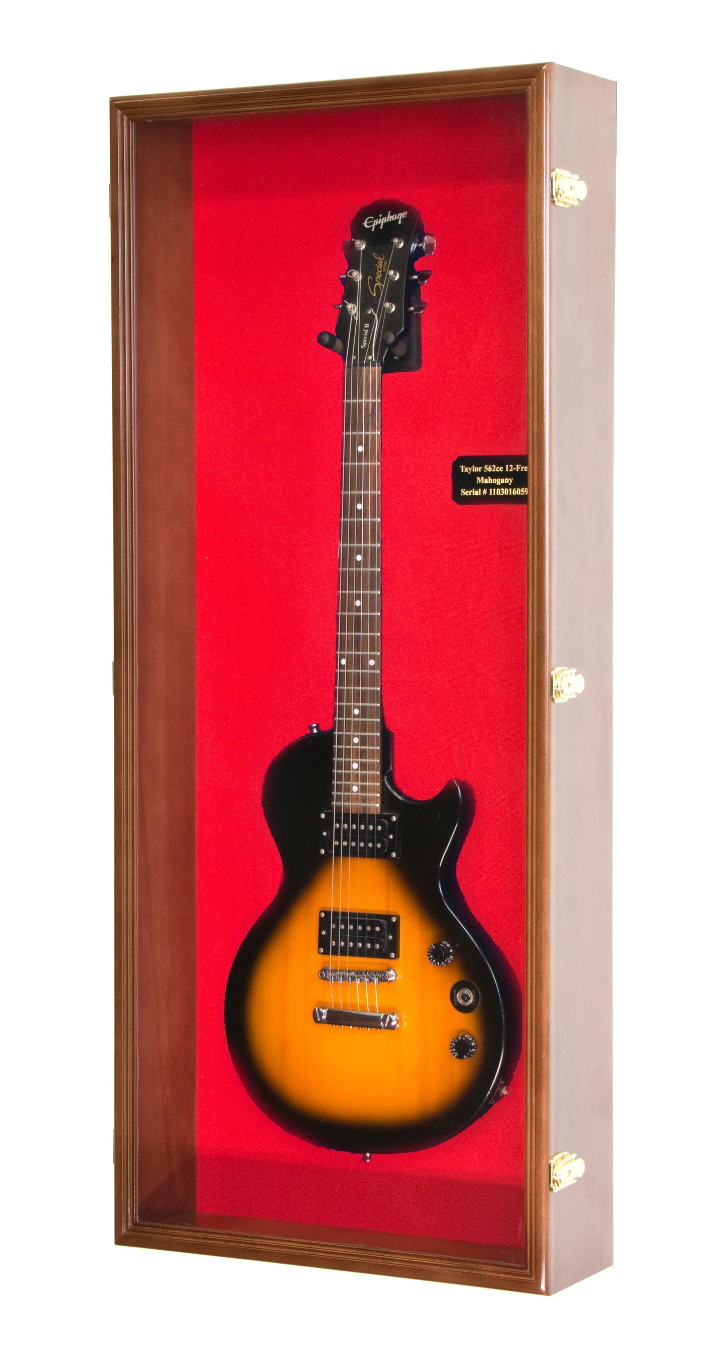 Electric Guitar Display Case Cabinet | UV Protection | Locking