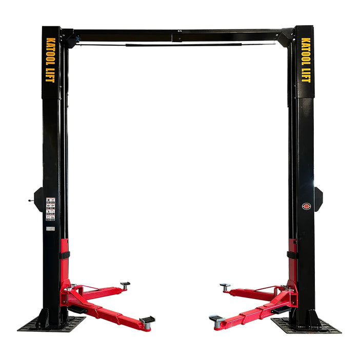 Katool KT M150D 15000 lb Commercial Two Post Car Lift 4HP Direct Drive