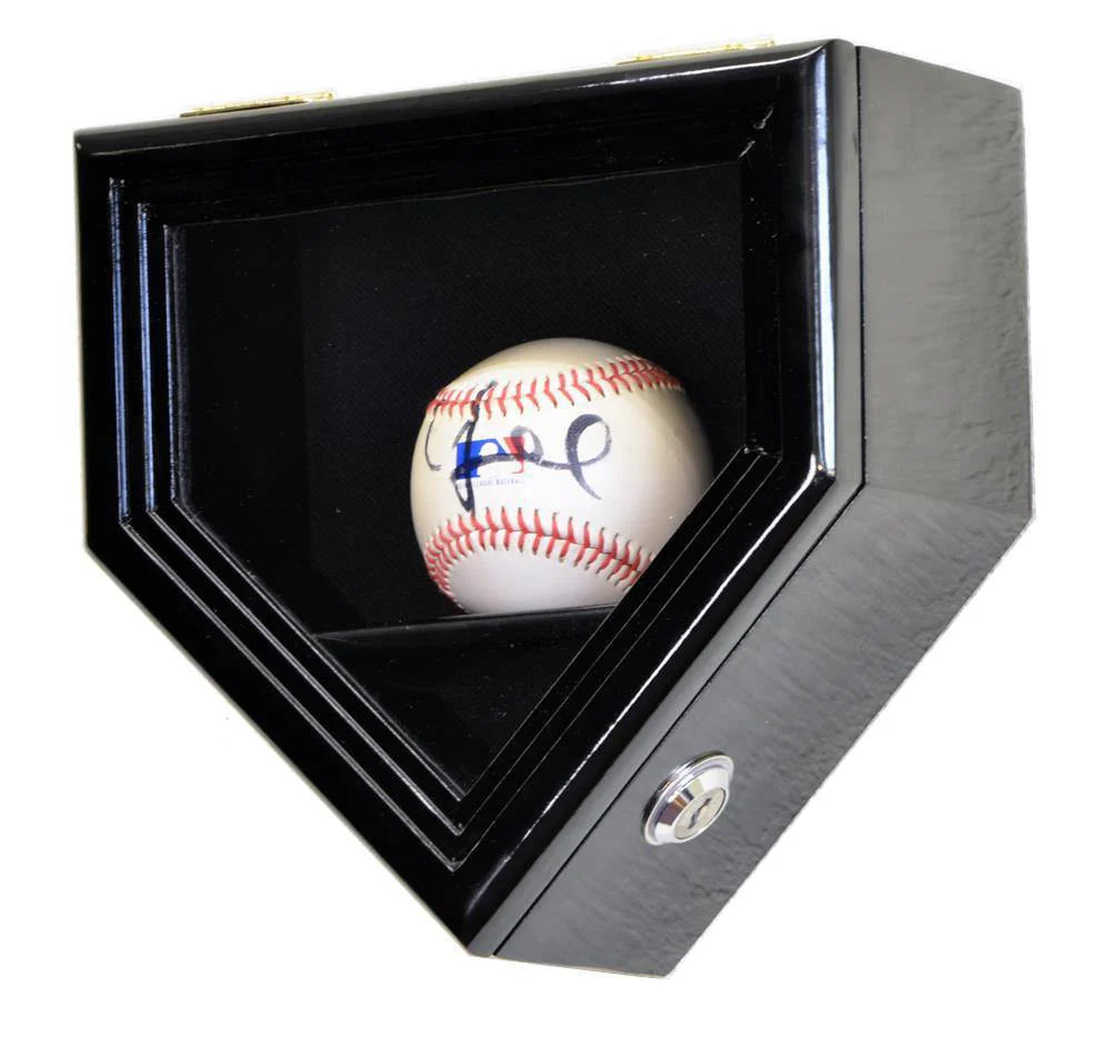 1 Baseball Display Case Cabinet — Home Plate Shaped