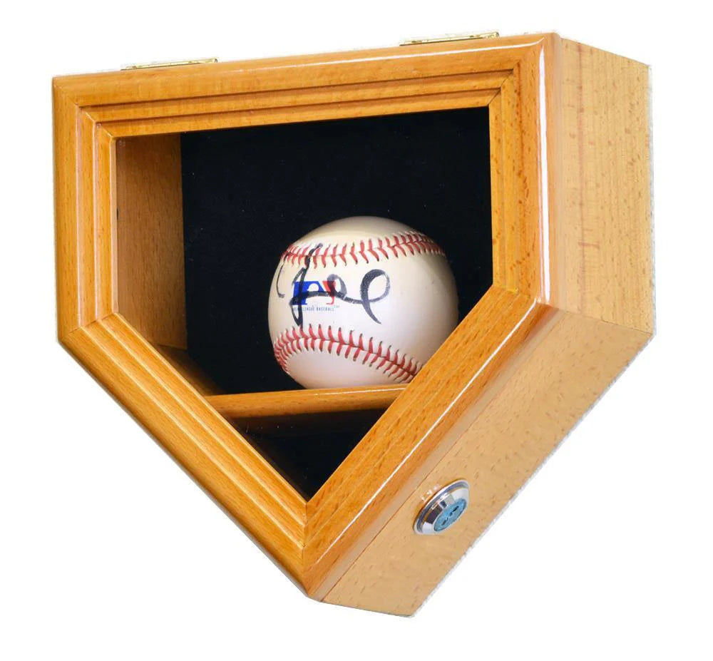 1 Baseball Display Case Cabinet — Home Plate Shaped