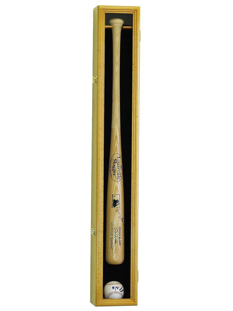 1 Baseball Bat Display Case Cabinet Vitrina Para Bate de Béisbol
