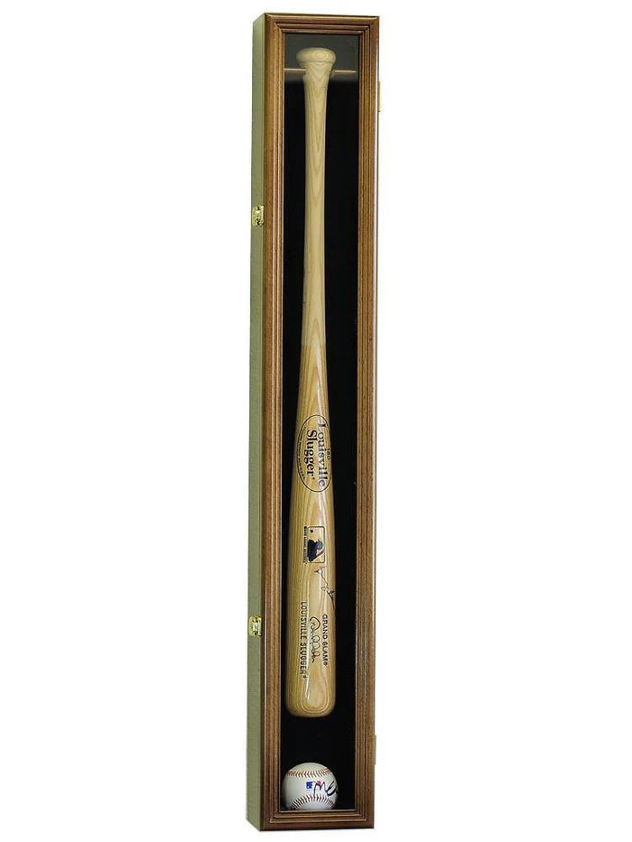 1 Baseball Bat Display Case Cabinet Vitrina Para Bate de Béisbol