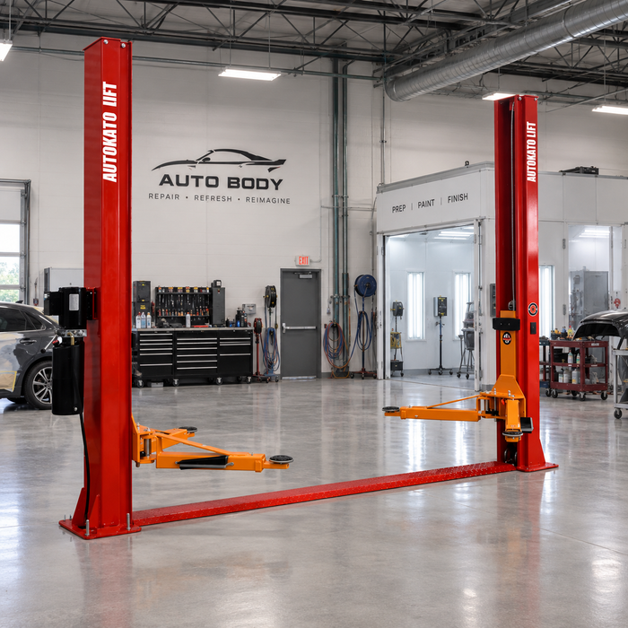 Katool KT H-100 10,000 lb CE Certified Symmetric Two Post Car Lift 220V