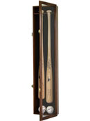 2 Baseball Bat Display Case Cabinet Vitrina Para 2 Bates de Béisbol
