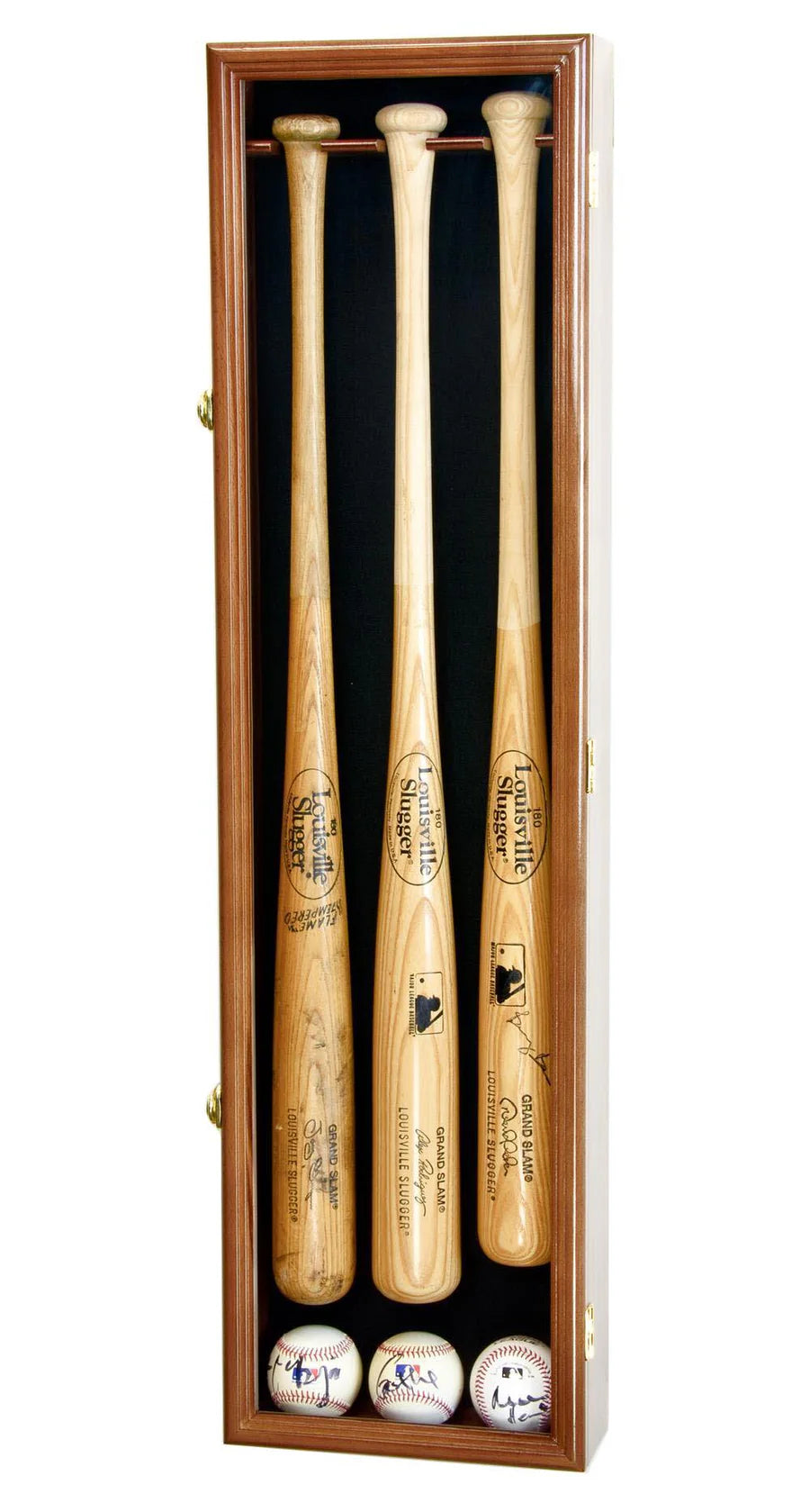 3 Baseball Bat Display Case Cabinet Vitrina Para 3 Bates De Béisbol