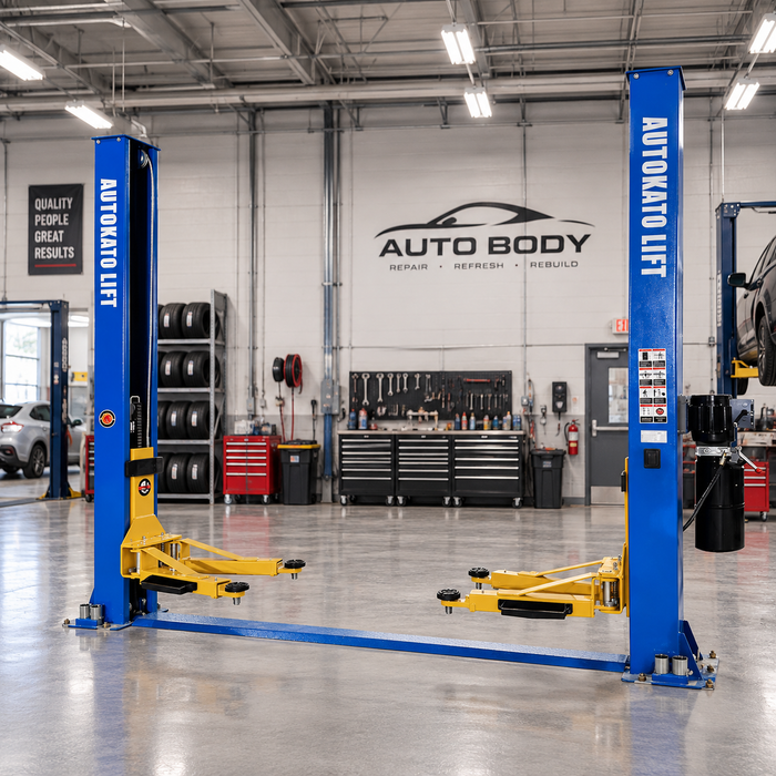 Katool KT H105 10000 lb Base Plate Symmetric Two Post Car Lift 220V