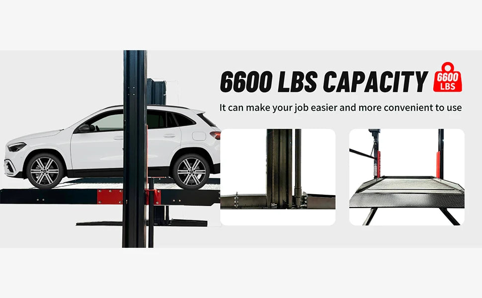 Katool Two Post Hydraulic Parking Storage Lift KT-P2700 6600 lb 82in