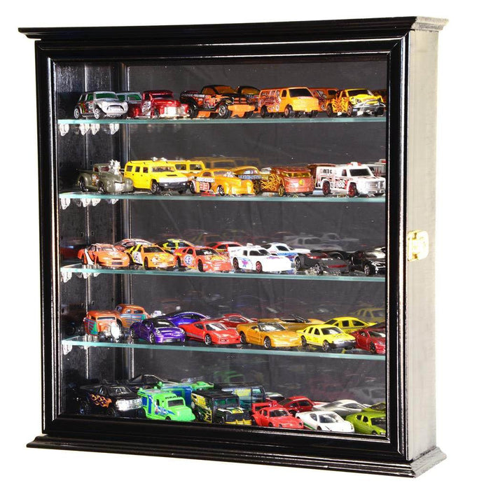 Mirrored 1/64 Diecast & Train Display Case Cabinet Vitrina con Espejo para Diecast 1/64