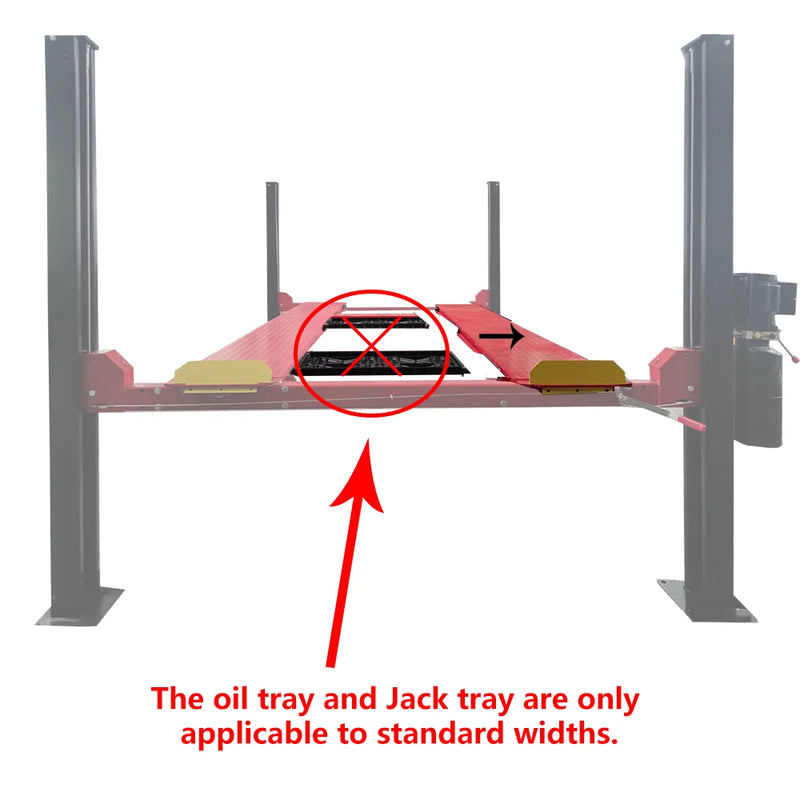Katool KT 4H950 9500 lb Four Post Parking Storage Car Lift 110V Casters