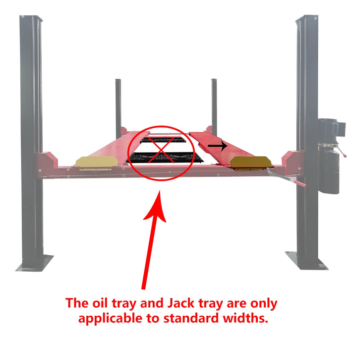Katool KT 4H950 9500 lb Four Post Parking Storage Car Lift 110V Casters