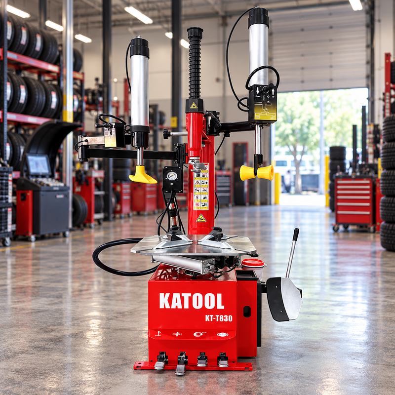 Katool Tire Changer Dual Assist Arm Wheel Clamp 2HP KT-T830