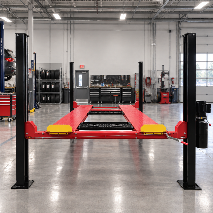 Katool KT 4H950 9500 lb Four Post Parking Storage Car Lift 110V Casters