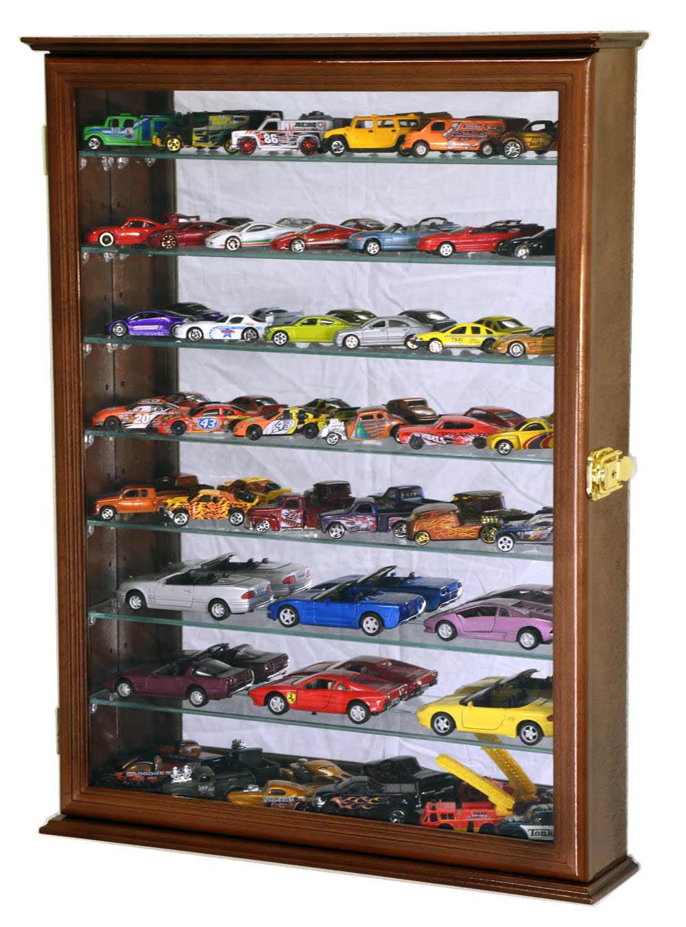 Large Mirrored 1/64 Diecast & Train Display Case Cabinet Vitrina Grande Con Espejo Para Diecast