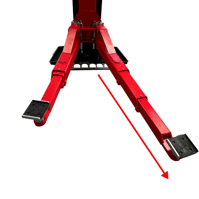 Katool KT M150D 15000 lb Commercial Two Post Car Lift 4HP Direct Drive