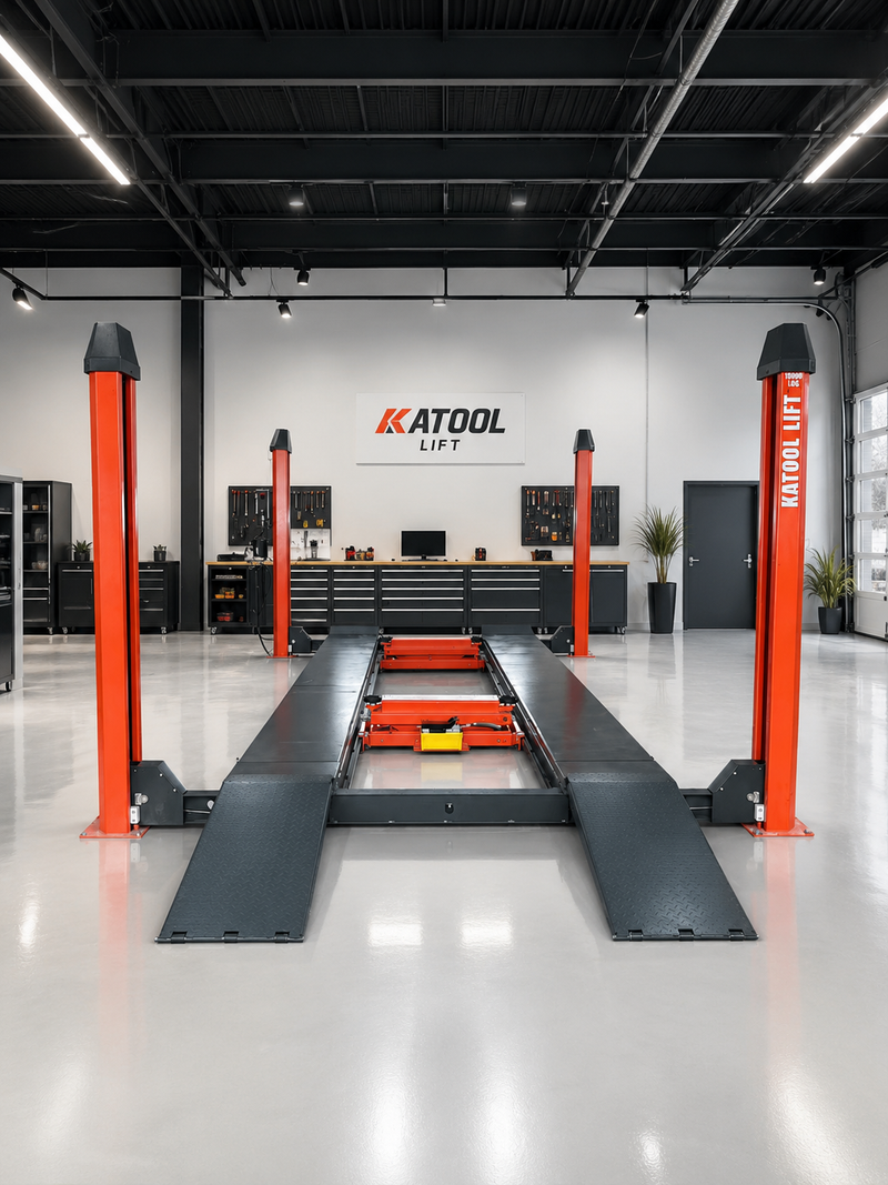 Katool KT 4H150 15000 lb Four Post Alignment Lift with Rolling Jack