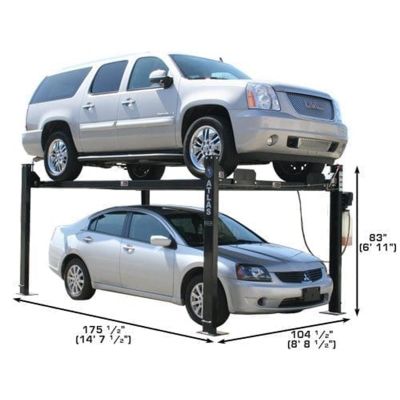 Atlas 8000 lb Portable Four Post Car Storage Lift