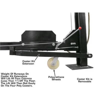 Atlas 8000 lb Portable Four Post Car Storage Lift