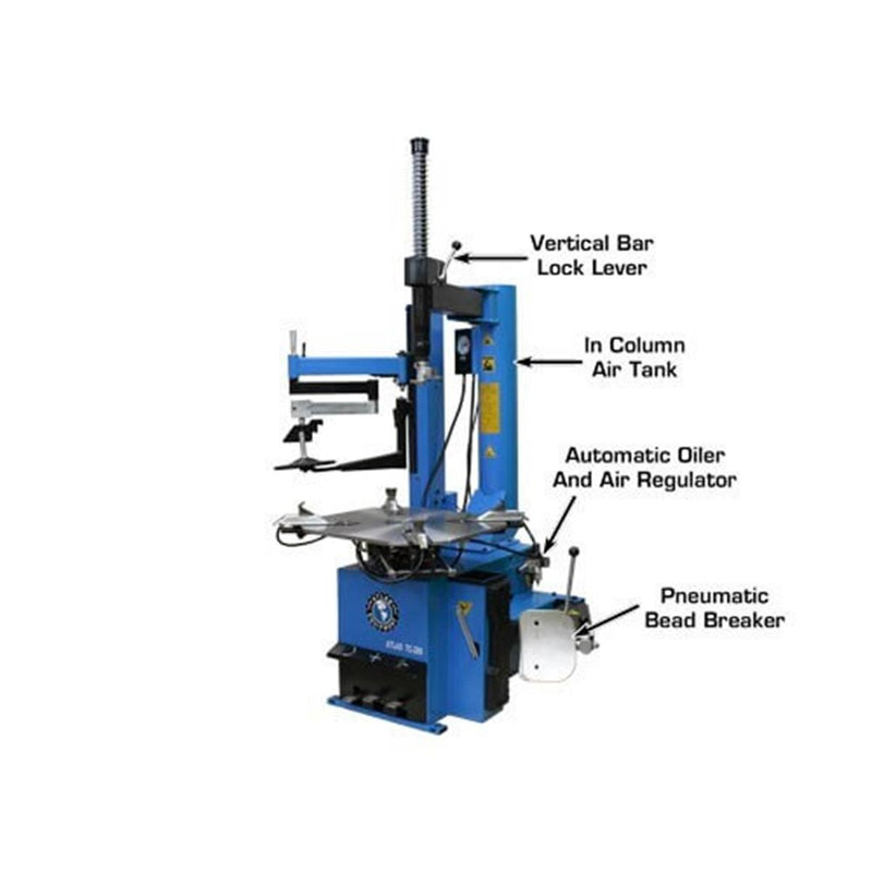 Atlas TC289LH Extra Large Rim Clamp Tire Changer Left Hand Assist 47in