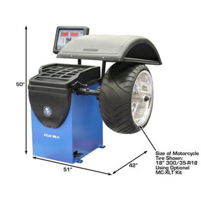 Atlas WB41 Computerized Self Calibrating Wheel Balancer 32in 150 lb