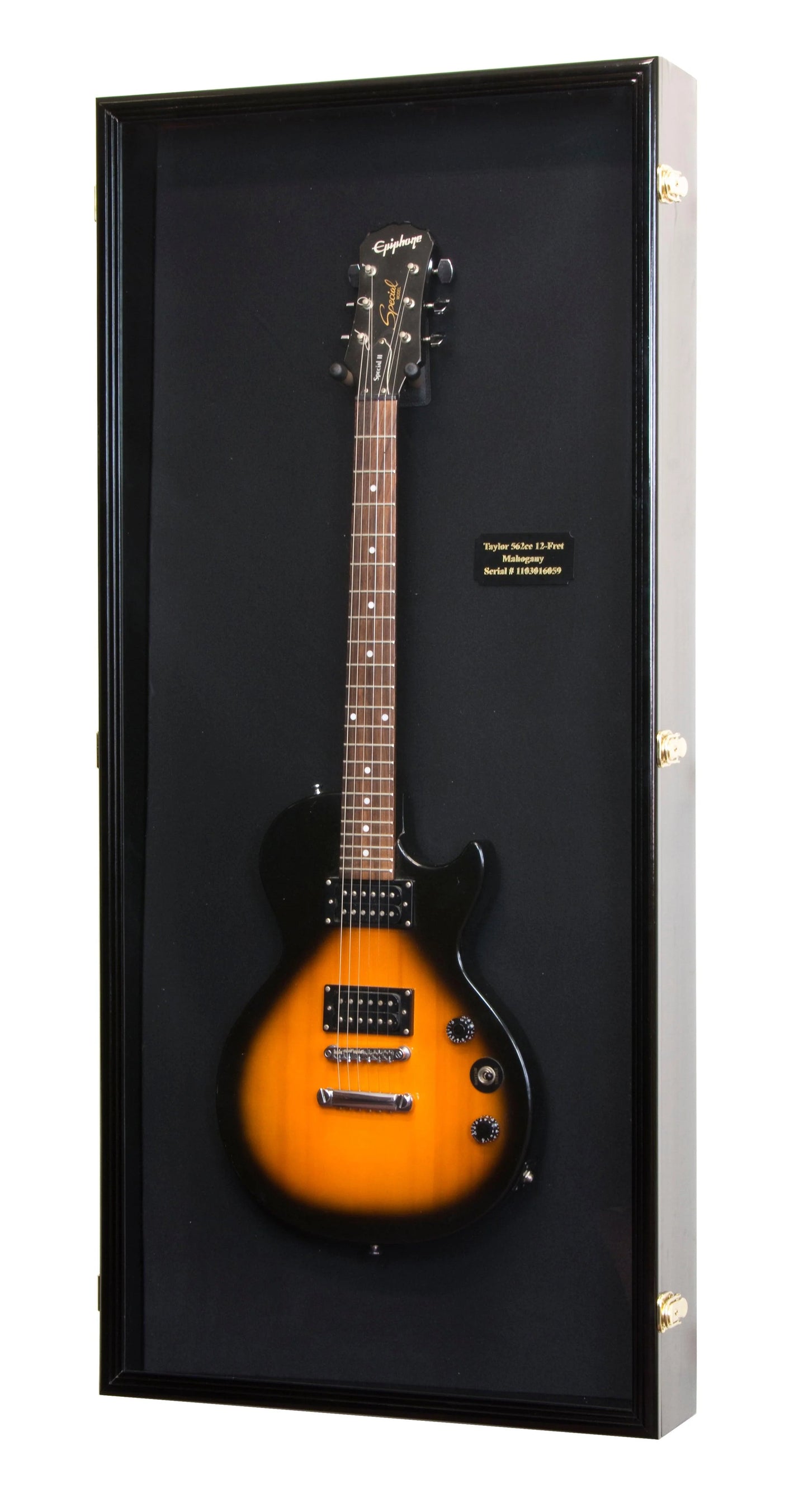 Electric Guitar Display Case Cabinet | UV Protection | Locking