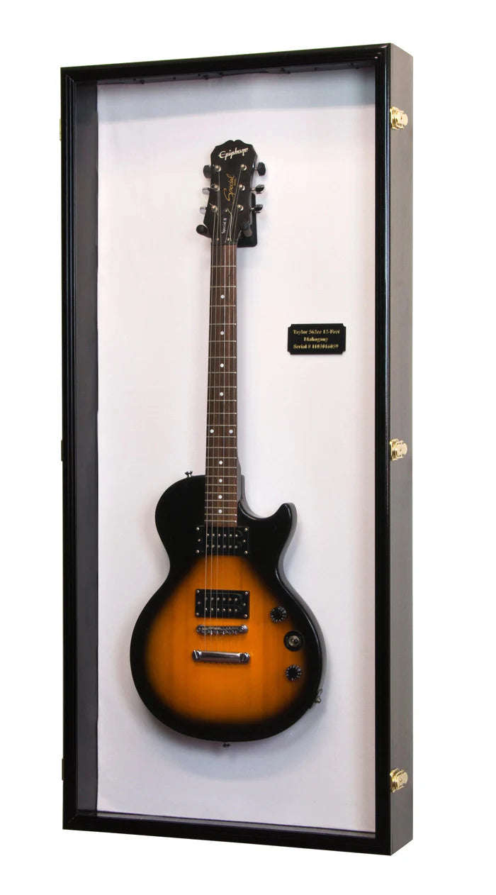 Electric Guitar Display Case Cabinet | UV Protection | Locking