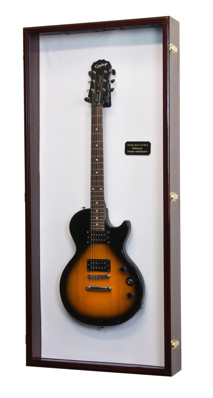 Electric Guitar Display Case Cabinet | UV Protection | Locking