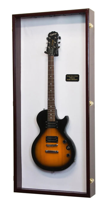 Electric Guitar Display Case Cabinet | UV Protection | Locking