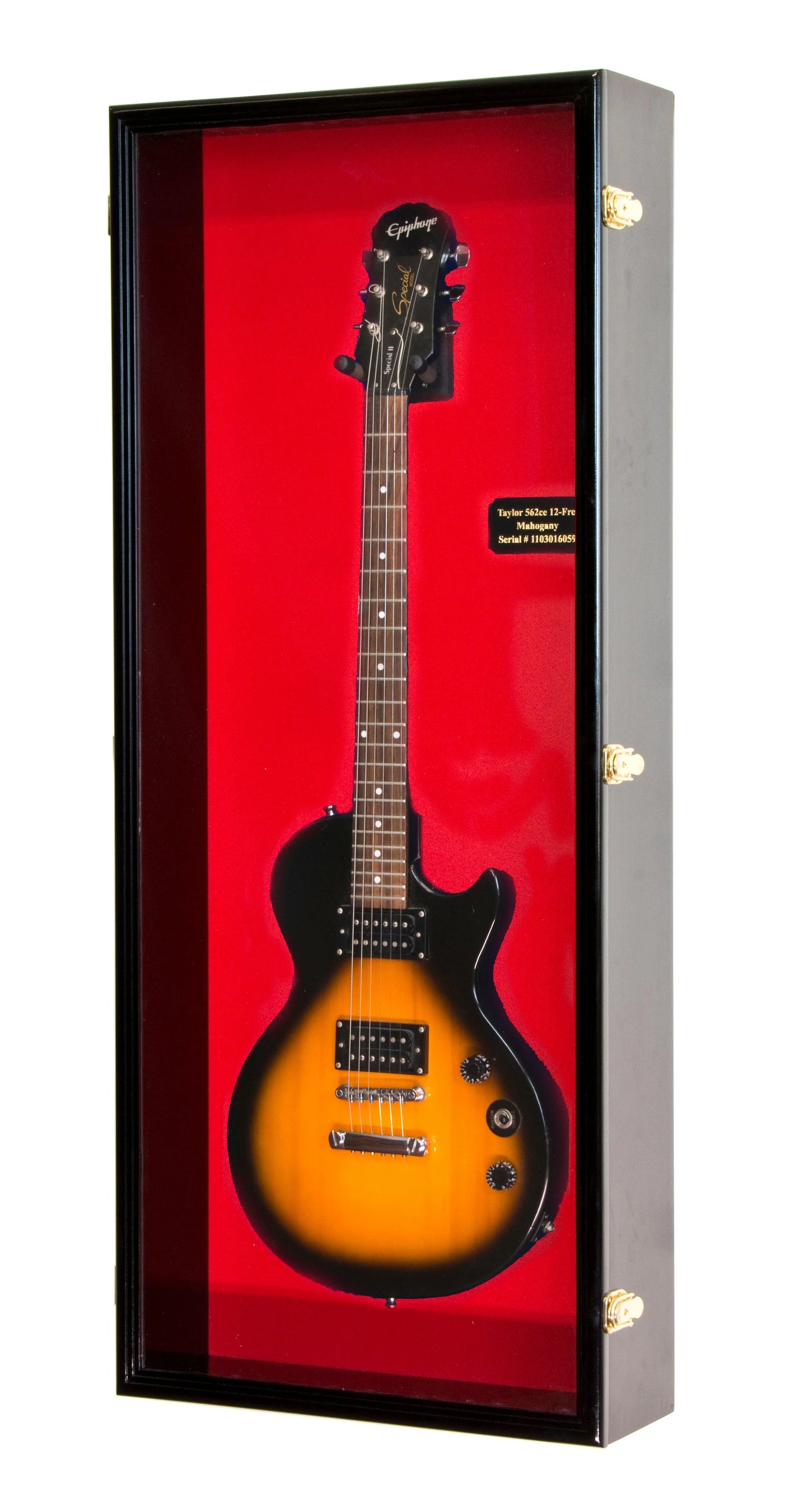 Electric Guitar Display Case Cabinet | UV Protection | Locking