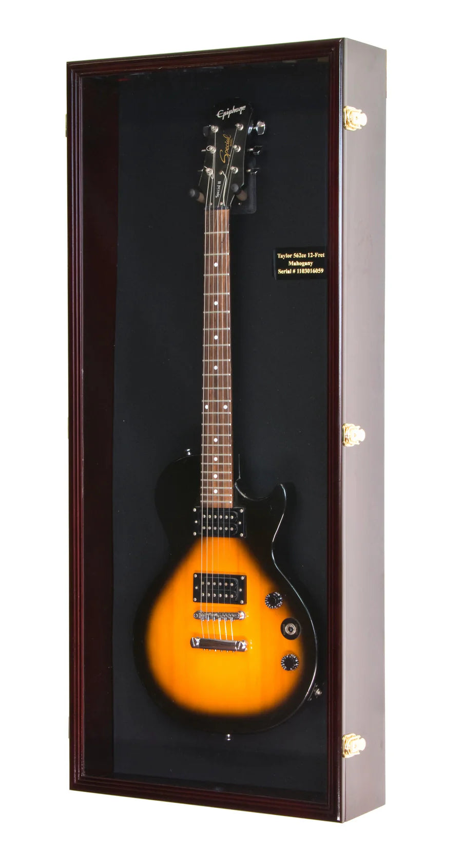 Electric Guitar Display Case Cabinet | UV Protection | Locking