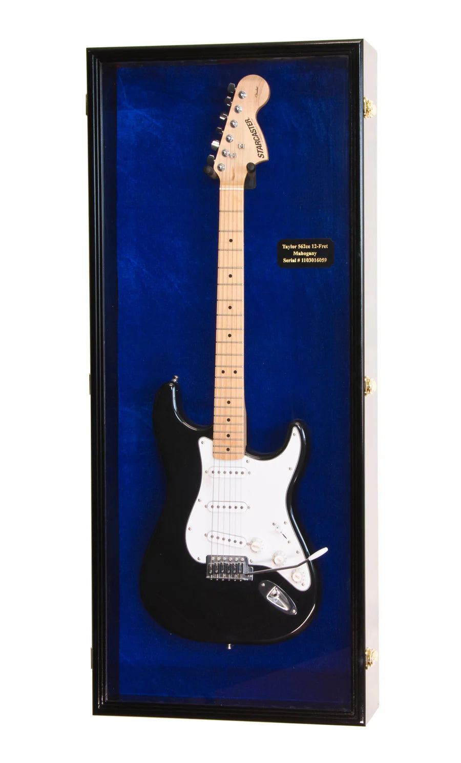 Guitar Display Case Cabinet | UV Protection | Locking | Oak Walnut Cherry Black