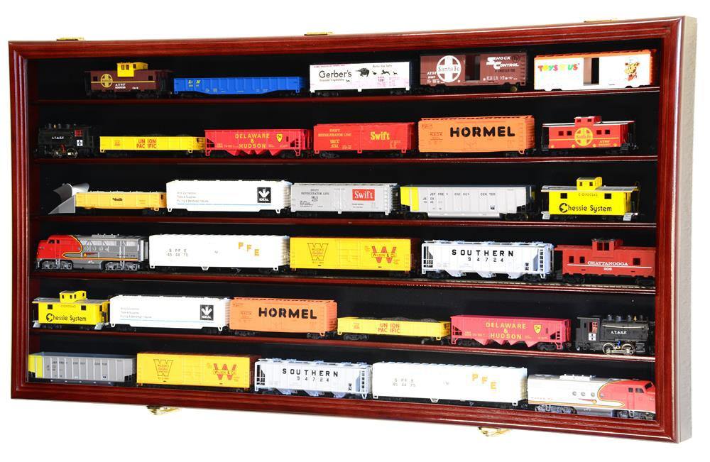HO Scale Train Display Case Cabinet Vitrina Para Trenes Escala HO