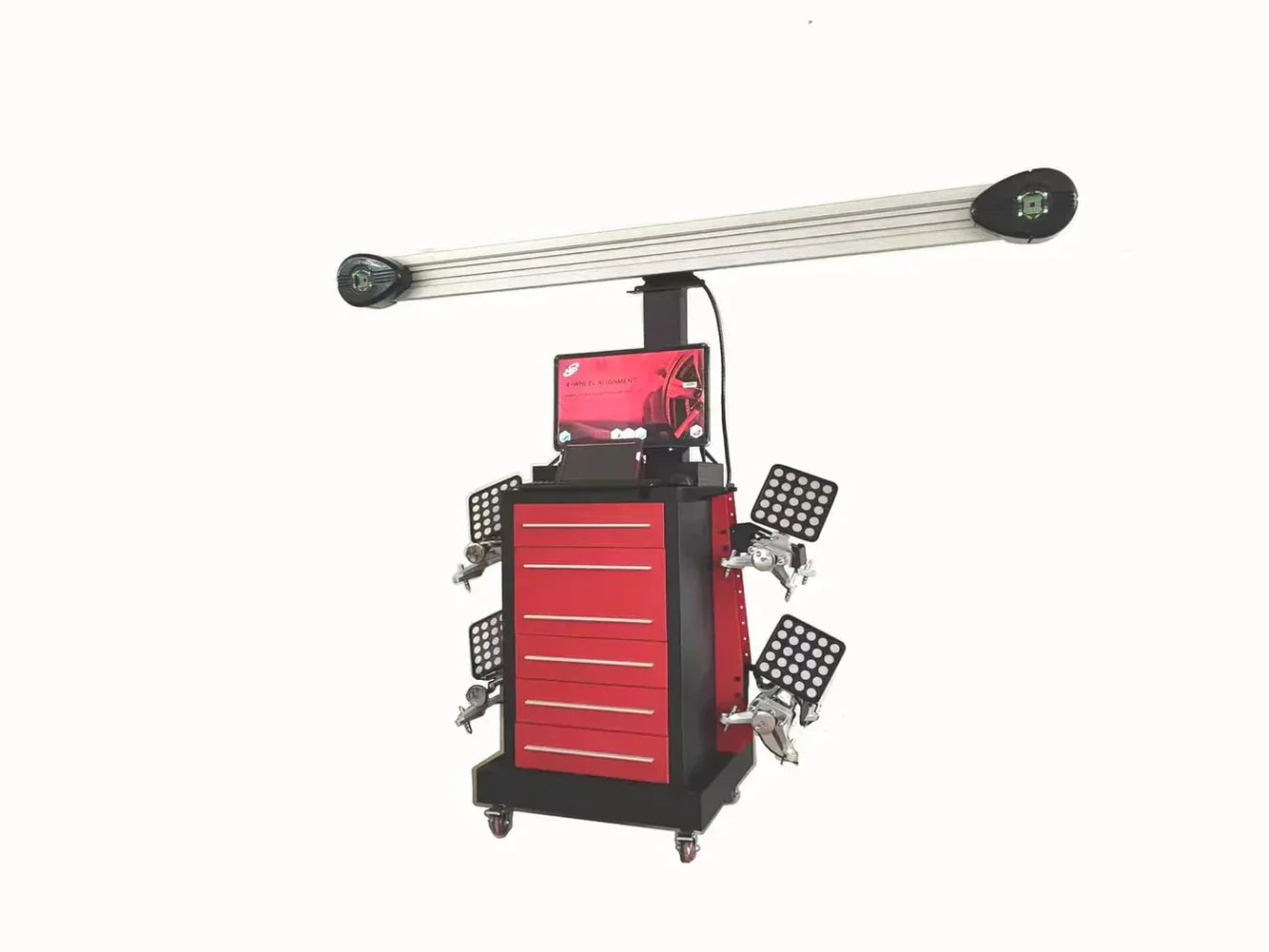 Katool AV651 Mobile 3D Wheel Alignment Machine 2 Post and Scissor Lift