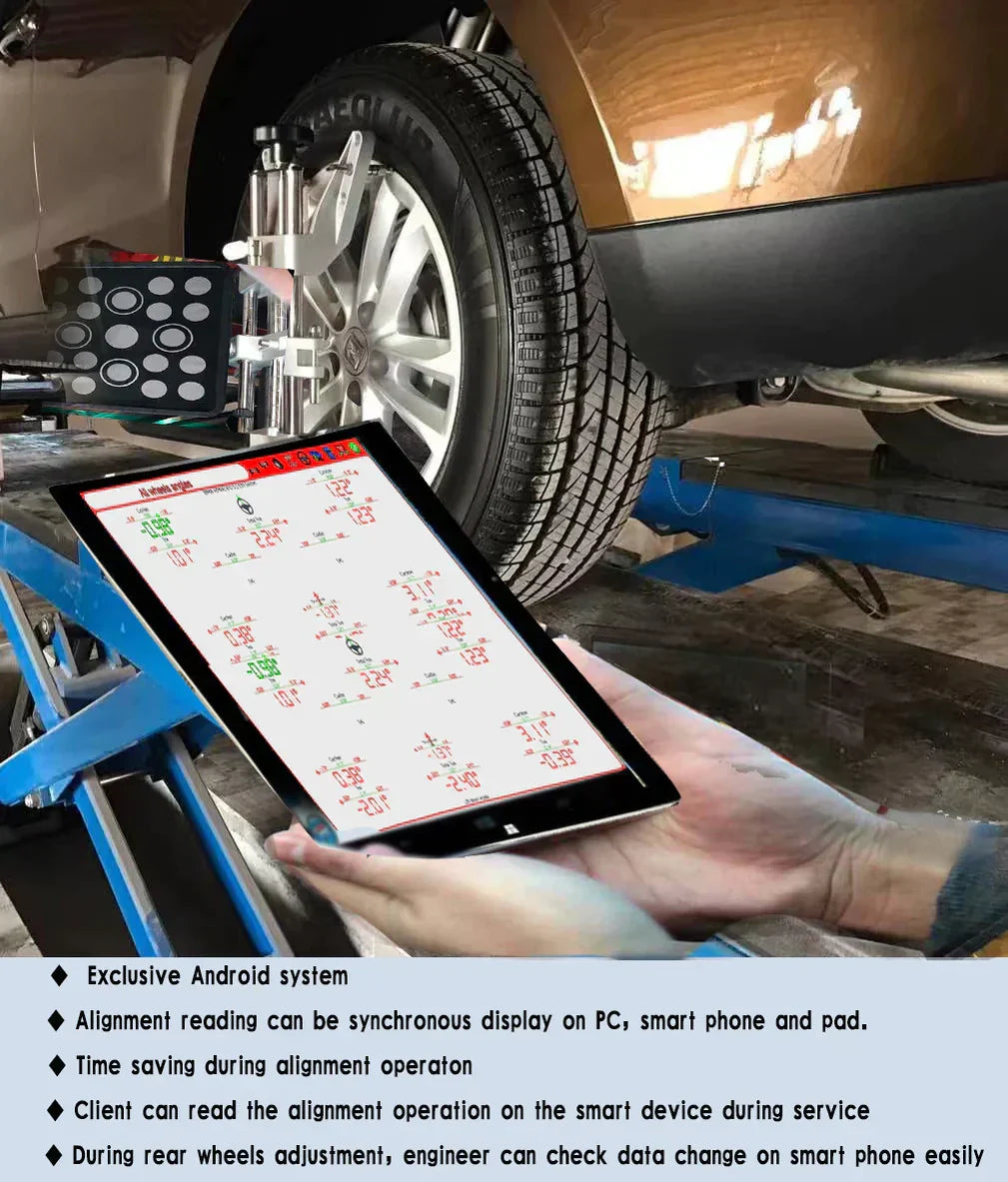 Katool AV651 Mobile 3D Wheel Alignment Machine 2 Post and Scissor Lift
