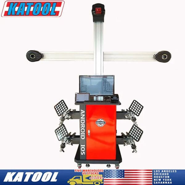Katool KT AV9 Pro Full Automatic 3D Wheel Alignment Machine 5MP Camera