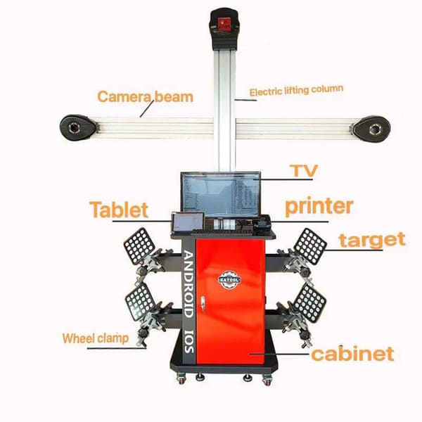 Katool KT AV9 Pro Full Automatic 3D Wheel Alignment Machine 5MP Camera