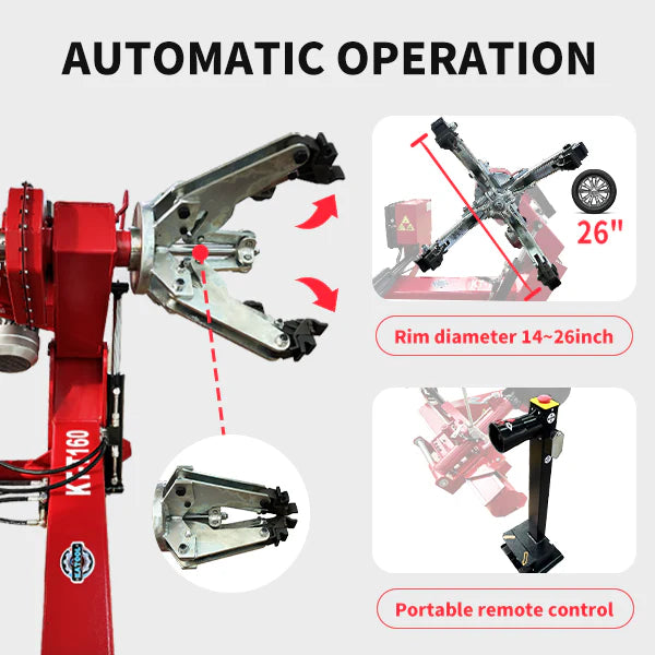 Katool Heavy Duty Electro Hydraulic Truck Tire Changer KT-T160