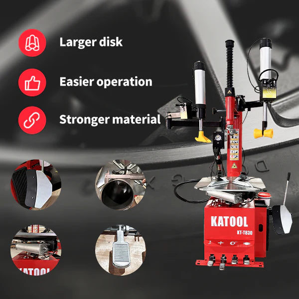 Katool Tire Changer Dual Assist Arm Wheel Clamp 2HP KT-T830