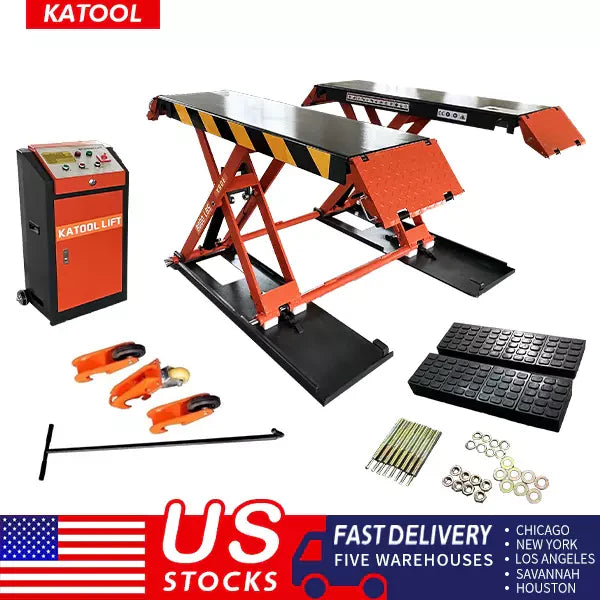 Katool KT X90E 8000 lb Electric Mid Rise Scissor Lift 47in CE Certified