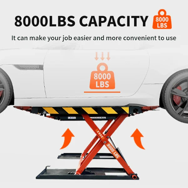 Katool KT X90E 8000 lb Electric Mid Rise Scissor Lift 47in CE Certified