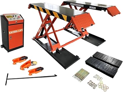 Katool KT X90E 8000 lb Electric Mid Rise Scissor Lift 47in CE Certified