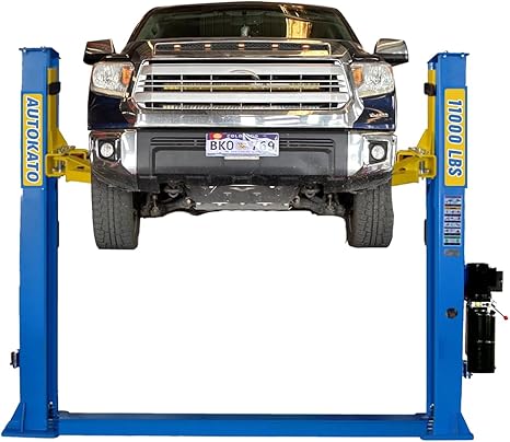 Katool KT H115Z 11000 lb Floor Plate Two Post Car Lift 4HP Low Profile