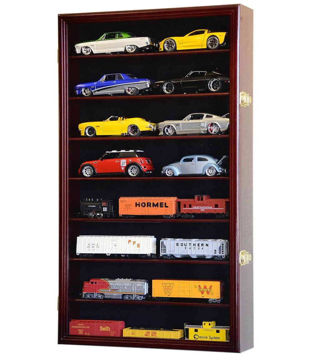 Large 1/24 Scale Diecast Car Display Case Cabinet | UV Protection