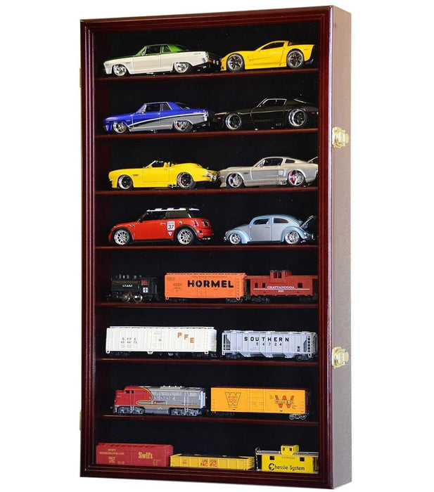Large 1/24 Scale Diecast Car Display Case Cabinet | UV Protection
