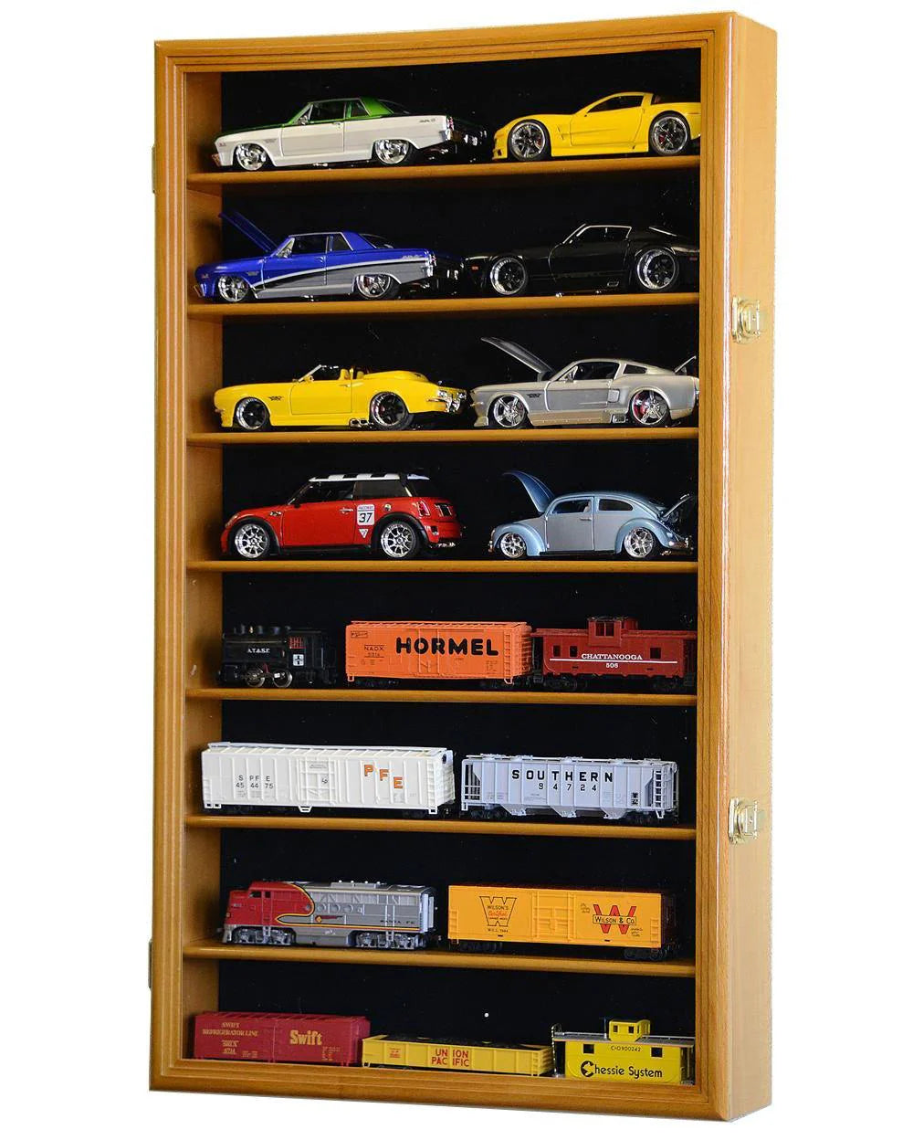 Large 1/24 Scale Diecast Car Display Case Cabinet | UV Protection