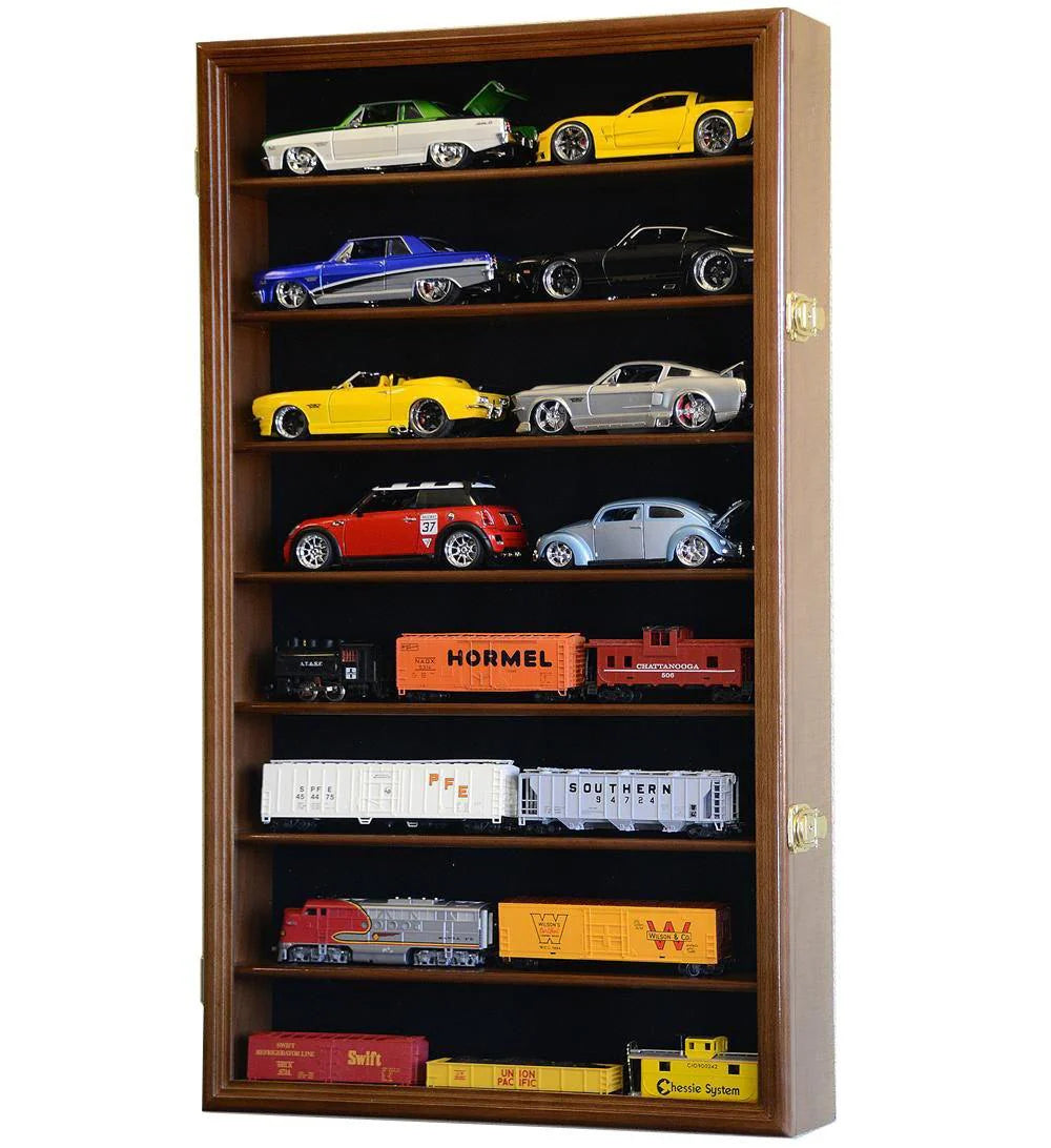 Large 1/24 Scale Diecast Car Display Case Cabinet | UV Protection