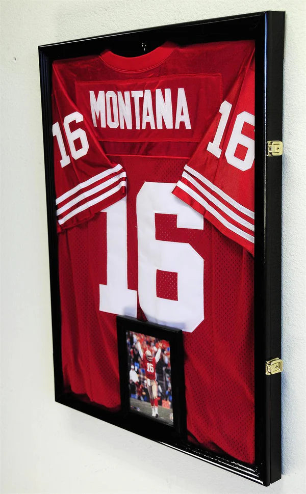 Large Jersey Display Case Cabinet Shadowbox