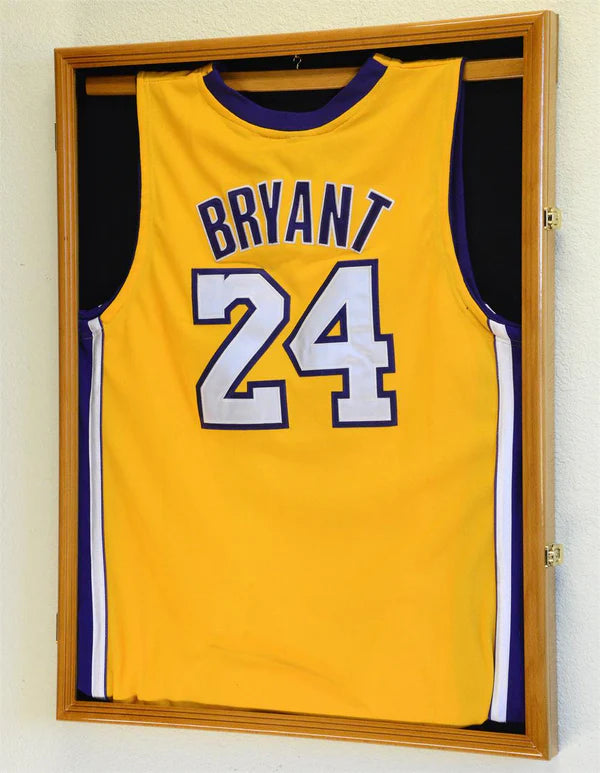 Large Jersey Display Case Cabinet Shadowbox