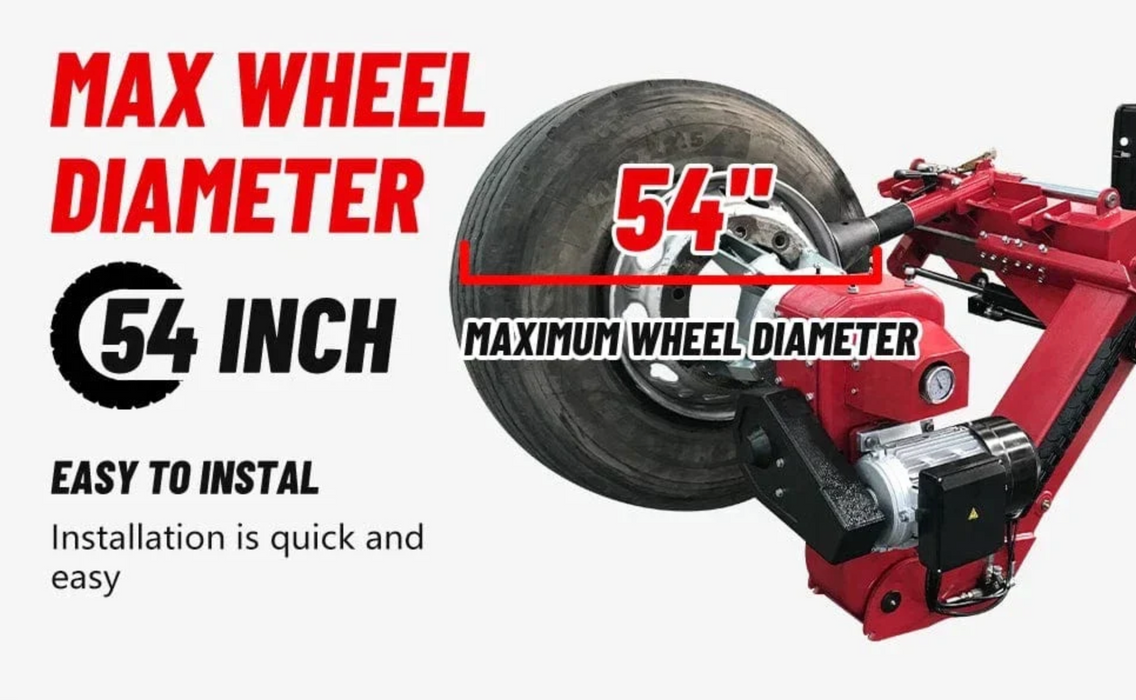 Katool Mobile Hydraulic Truck Tire Changer 5512 lb 54in 400V KT-308
