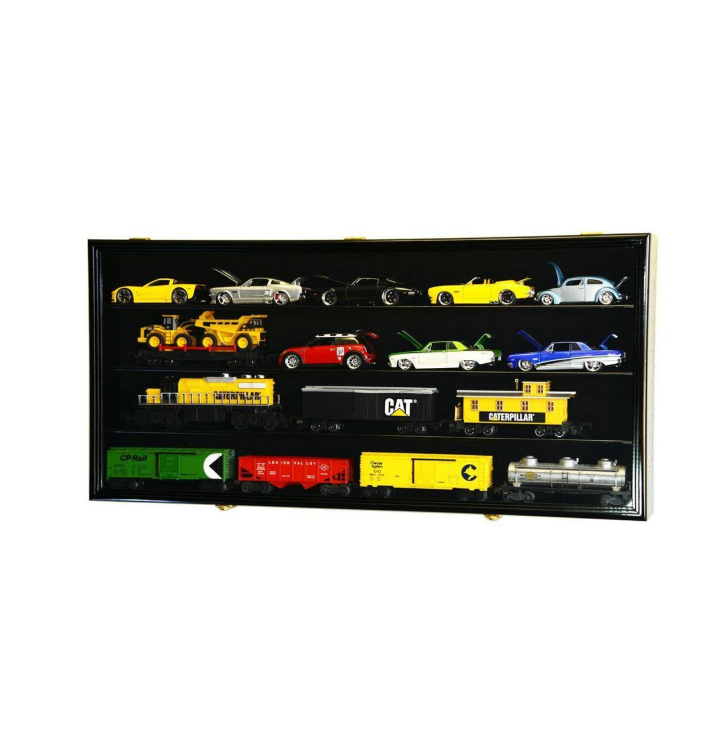 O Scale Train Display Case Cabinet Vitrina para Trenes Escala O