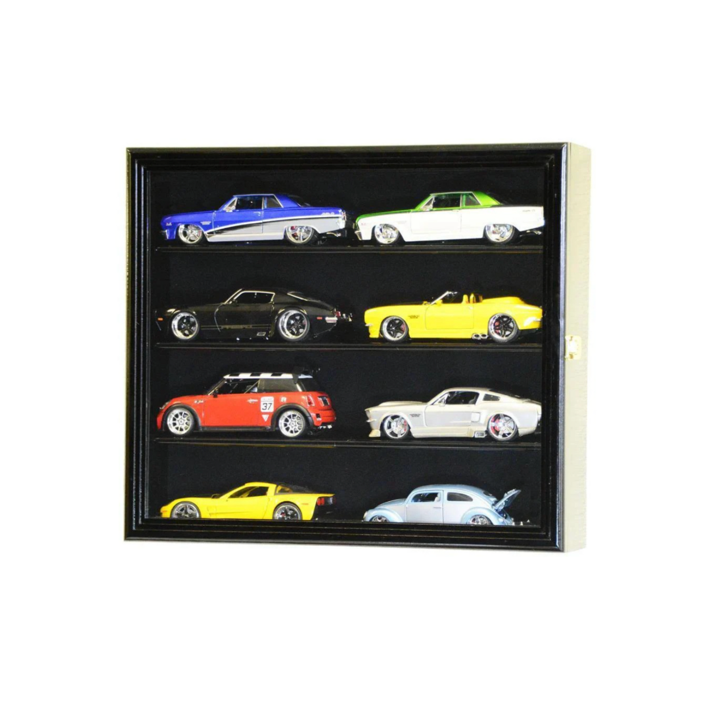 Small 1/24 Scale Diecast Car Display Case Cabinet | UV Protection